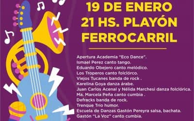 LA NOCHE DEL DOMINGO VUELVE A TENER «MÚSICA EN LA ESTACIÓN»:  HABRÁ CANTO, DANZA Y TAMBIÉN HUMOR