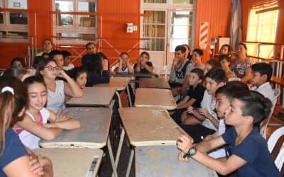 ALUMNOS EN LA ESCUELA Nº 2 LES PRESENTARON A FUNCIONARIOS MUNICIPALES TRABAJOS SOBRE EL CUIDADO RESPONSABLE DEL AGUA