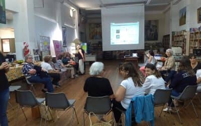UN GRUPO DE TERCERA EDAD PARTICIPÓ DE UN TALLER SOBRE ALIMENTACIÓN SALUDABLE EN LA BIBLIOTECA RIVADAVIA