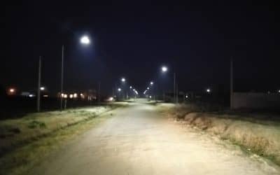 SE PUSO EN FUNCIONAMIENTO LA OBRA DE ALUMBRADO PÚBLICO EN EL LOTEO DON FRANCISCO