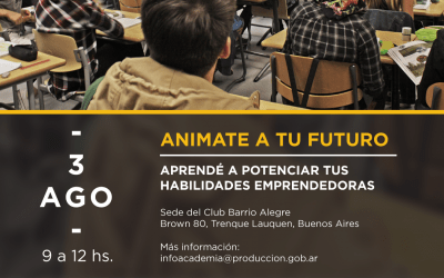 Mañana (jueves) se realizará el taller para estudiantes secundarios «Animate a tu futuro»