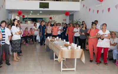 Se realizó un brindis con los trabajadores del Hospital