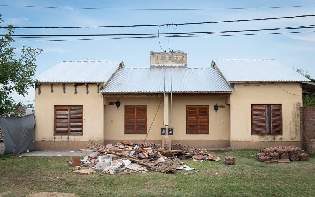 Se techaron 4 casas afectadas por el tornado