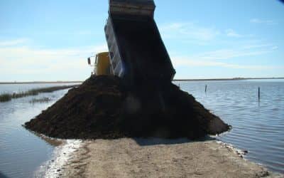 Trabajos realizados en caminos rurales afectados por inundaciones
