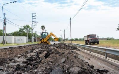Avanza la obra de desagües pluviales en la calle Maldonado