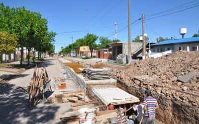 Avanza a buen ritmo la obra de desagües pluviales de la calle Maldonado