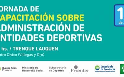 Se realizará hoy (lunes) una capacitación para Administración de Entidades Deportivas