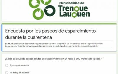 ENCUESTA: ¿ESTÁS DE ACUERDO CON LAS SALIDAS DE ESPARCIMIENTO EN UN RADIO A 500 METROS DE TU CASA?