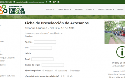 Está abierto el registro de artesanos para la Feria aniversario de la ciudad