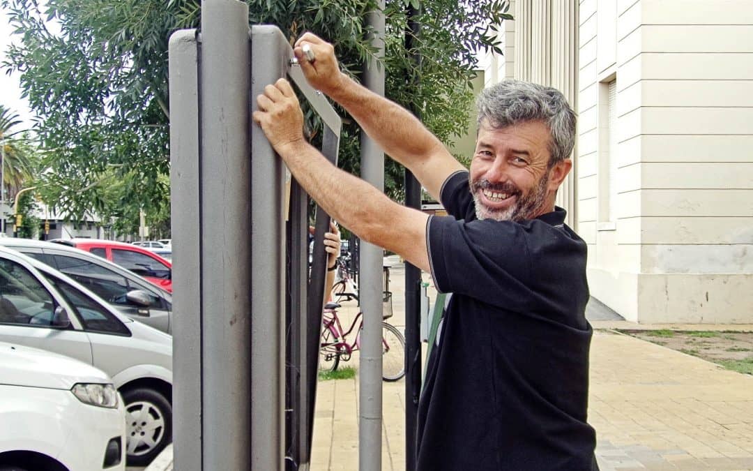 Se habilitó un cartel para difusión cultural