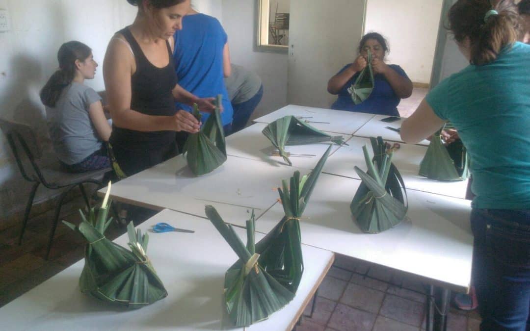 Comenzó el curso de Cestería en el club social Las Guasquitas