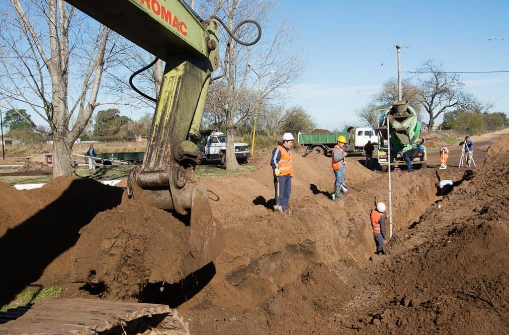 El Municipio inició la segunda etapa del colector cloacal norte