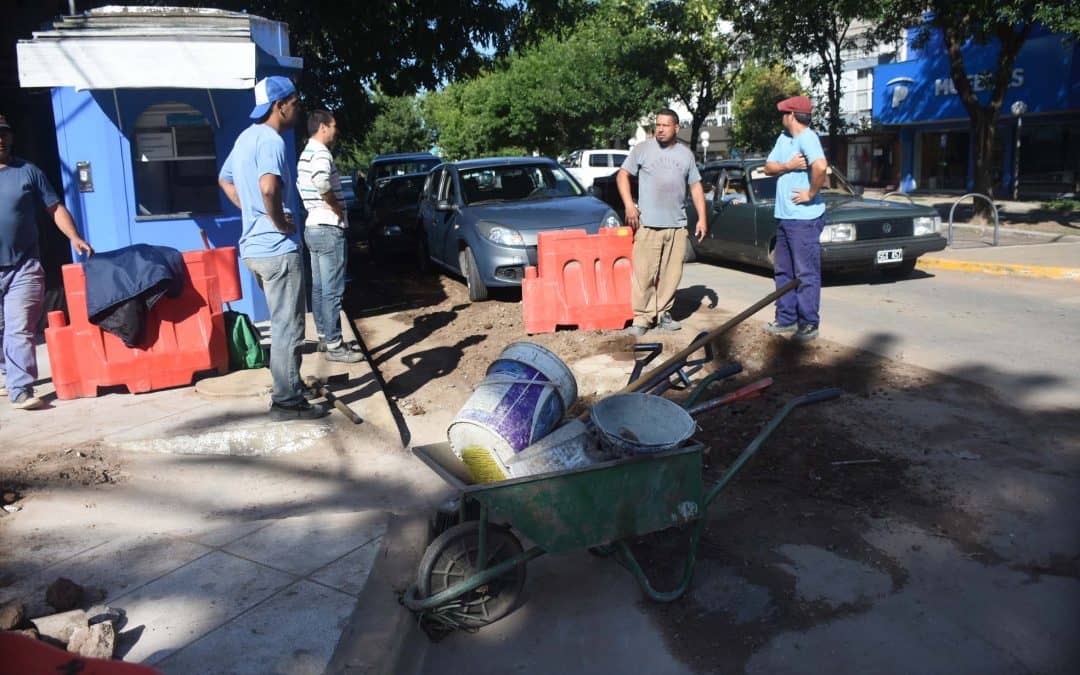 TAMBIEN QUEDO CONCLUIDA LA OBRA DE RECAMBIO DE CLOACAS EN LA CALLE 9 DE JULIO, ENTRE VILLEGAS Y ROCA