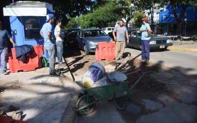 TAMBIEN QUEDO CONCLUIDA LA OBRA DE RECAMBIO DE CLOACAS EN LA CALLE 9 DE JULIO, ENTRE VILLEGAS Y ROCA