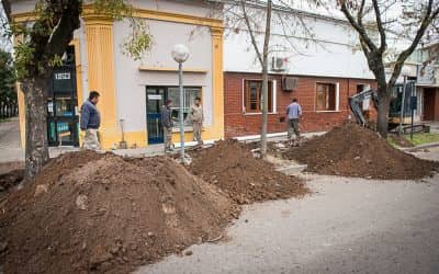 Recambio de caños de cloacas y agua en su etapa final