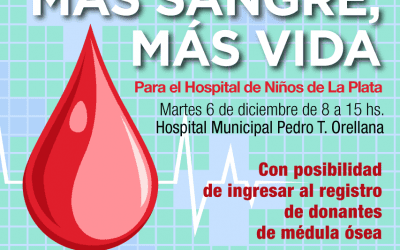 Se realizará mañana una colecta de sangre en el Hospital