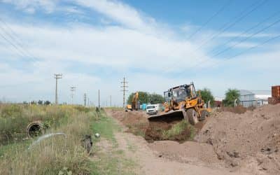 El Municipio avanza con la obra del colector cloacal sur