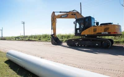 El Municipio inició hoy (miércoles) la obra del colector cloacal sur