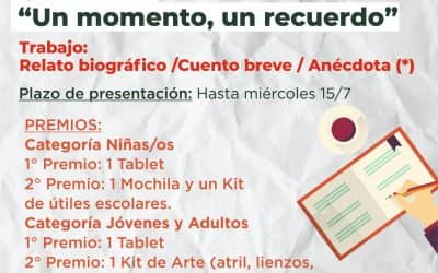 POR LOS 85 AÑOS DE LA ESCUELA MUNICIPAL: LA DIRECCIÓN DE EDUCACIÓN LANZA EL CONCURSO “UN MOMENTO, UN RECUERDO”