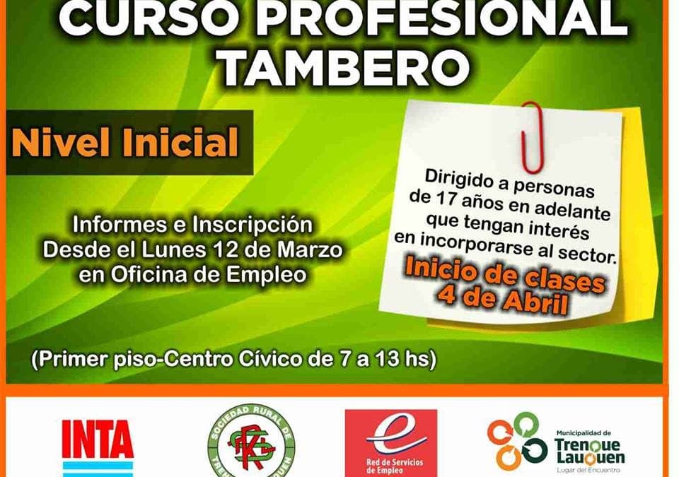 Últimos días de inscripción para el curso de Profesional tambero-nivel inicial