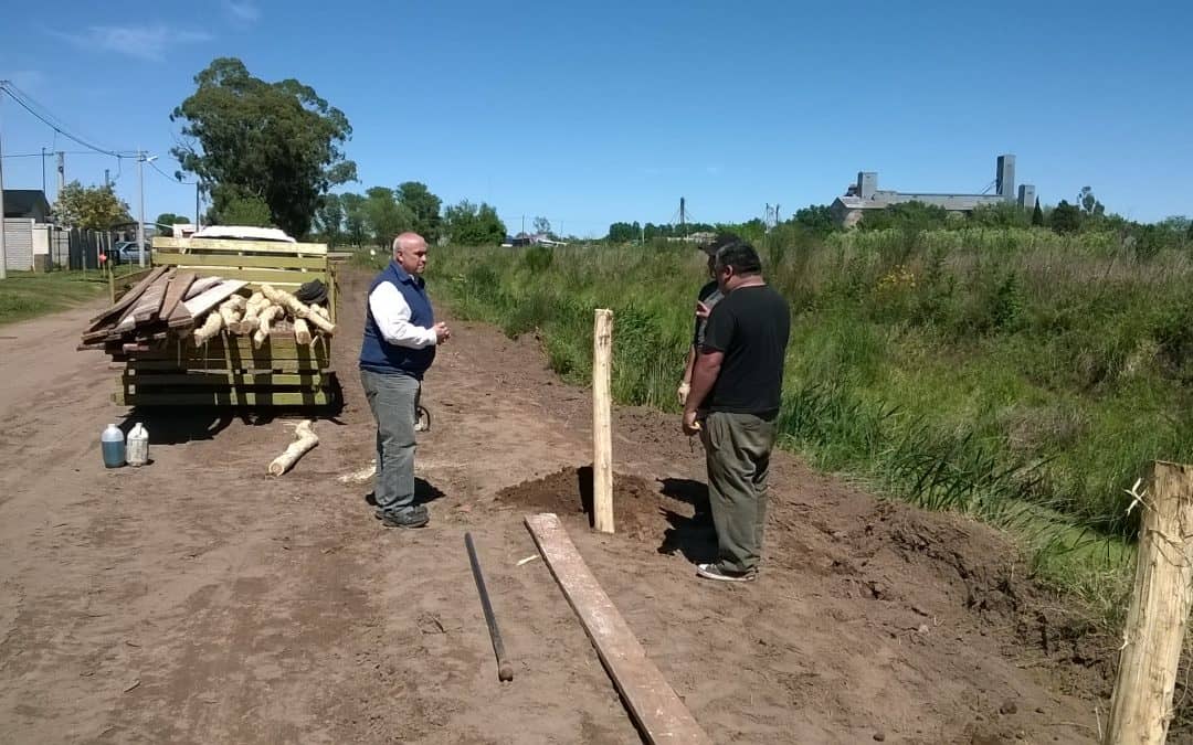 30 de Agosto: contención del canal de desagües del barrio Círculo Cerrado