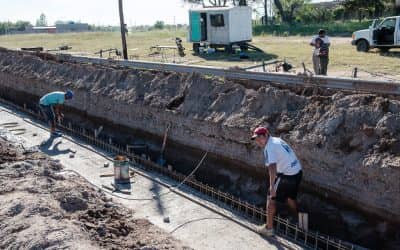Avanza la obra de desagües pluviales en la calle Maldonado