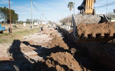Avanza la obra del desagüe pluvial de calle Maldonado