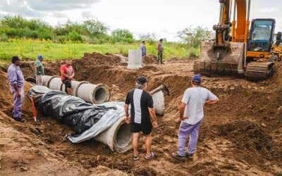 SE AMPLIÓ EL ALCANTARILLADO, LIMPIÓ CANALES Y BAJÓ LA LAGUNA DEL PARQUE PASTOR PARA MEJORAR LOS DESAGUES