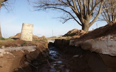 Inició la obra de desagües pluviales en 30 de Agosto