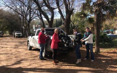 DESARROLLO HUMANO VOLVIÓ A TRONGÉ Y A GIRODÍAS PARA ASISTIR A FAMILIAS CON OTRA ENTREGA DE BOLSONES DE MERCADERÍA