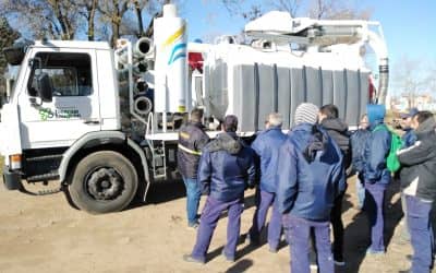 ESTÁ EN MARCHA EL NUEVO DESOBSTRUCTOR QUE LIMPIA LOS COLECTORES DE LAS REDES DE CLOACAS Y DESAGÜES PLUVIALES