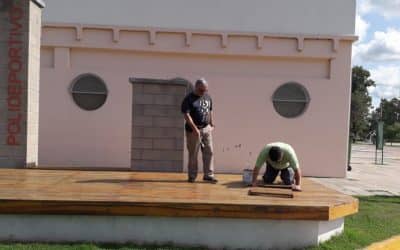 TÉCNICOS DE PROVINCIA EMPEZARON A FUMIGAR CONTRA LOS MOSQUITOS Y YA DESRATIZARON 10 MANZANAS Y EL POLIDEPORTIVO