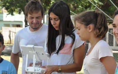 Se realizó hoy (viernes) un taller de drone en el Club de Innovación
