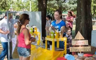 Se realizó una nueva Feria EcoFines en la plazoleta Brown