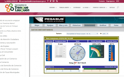 El Municipio adquirió e instaló una Estación Meteorológica