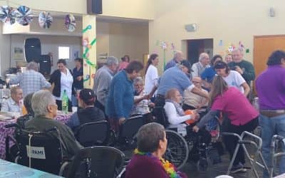 A TODO COLOR, EL HOGAR CASTELLA FESTEJÓ LA LLEGADA DE LA PRIMAVERA CON LOS FAMILIARES DE LOS RESIDENTES