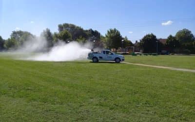 MAÑANA (SÁBADO) A LA MADRUGADA EMPEZARÁN A FUMIGAR CONTRA LA POBLACIÓN DE MOSQUITOS EN EL PARQUE VILLEGAS Y EN LA AU