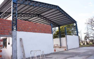 Avanza la construcción de un galpón para el nuevo horno pirolítico