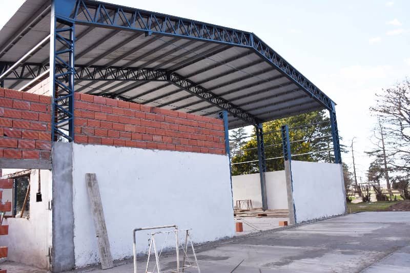 Avanza la construcción de un galpón para el nuevo horno pirolítico