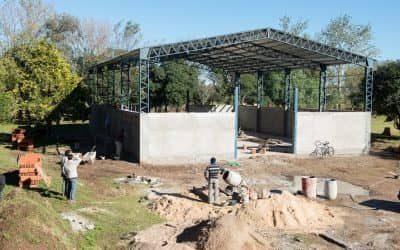 Avanza la construcción de la estructura para el horno pirolítico del Prolim