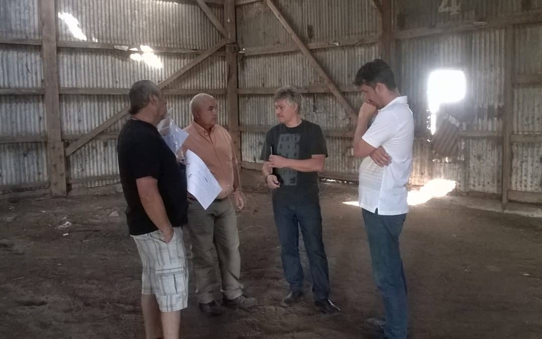 30 de Agosto: Zapata y Núñez recorrieron galpones a remodelar