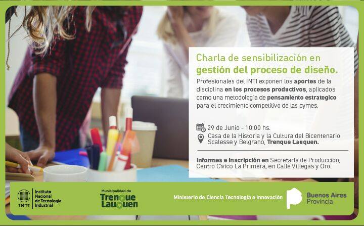 Se realizará una charla de sensibilización en gestión del proceso de diseño