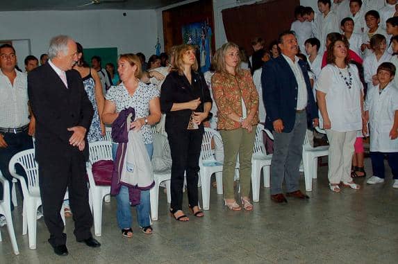 Feito y Daneri en el acto de inicio de clases