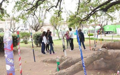 Estudiantes de la EES 8 intervinieron la plaza por la Reafirmación de los Derechos de los Estudiantes Secundarios