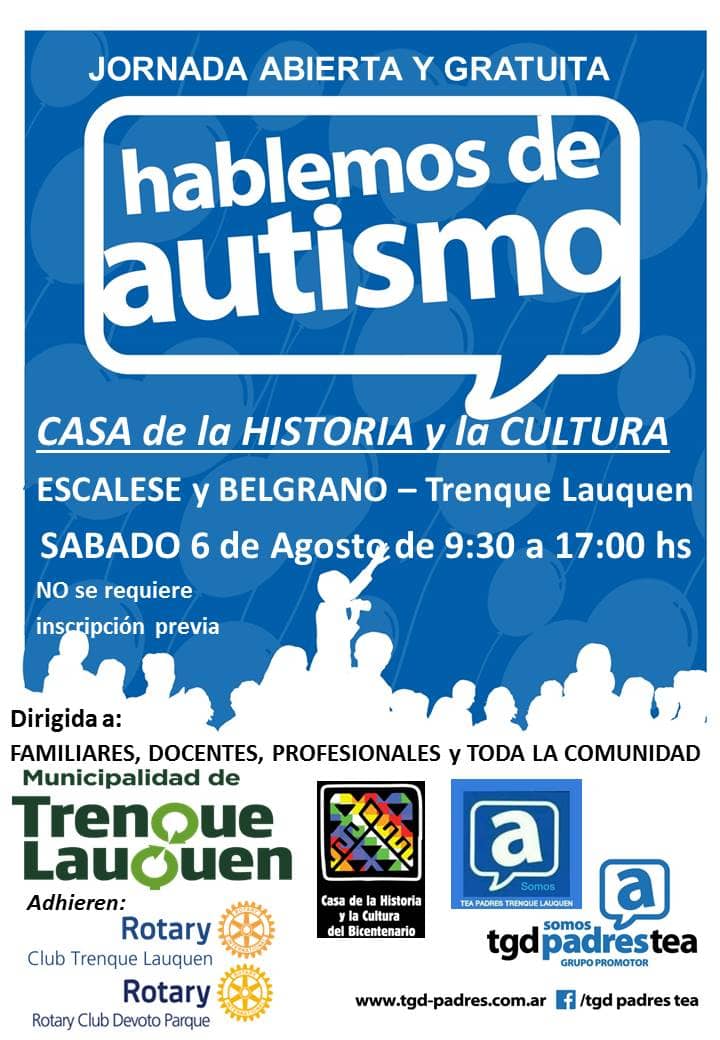 Jornada sobre autismo en Trenque Lauquen
