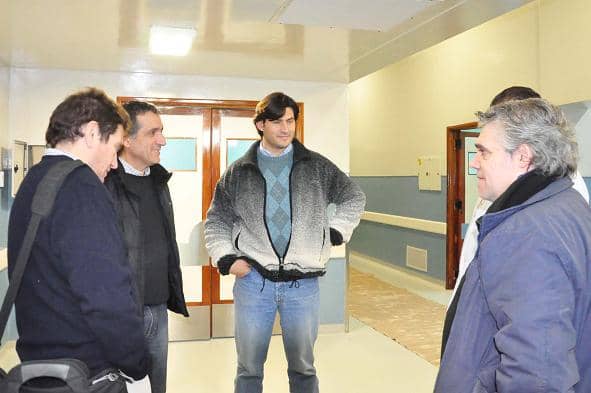 Funcionarios recorrieron obras del Hospital