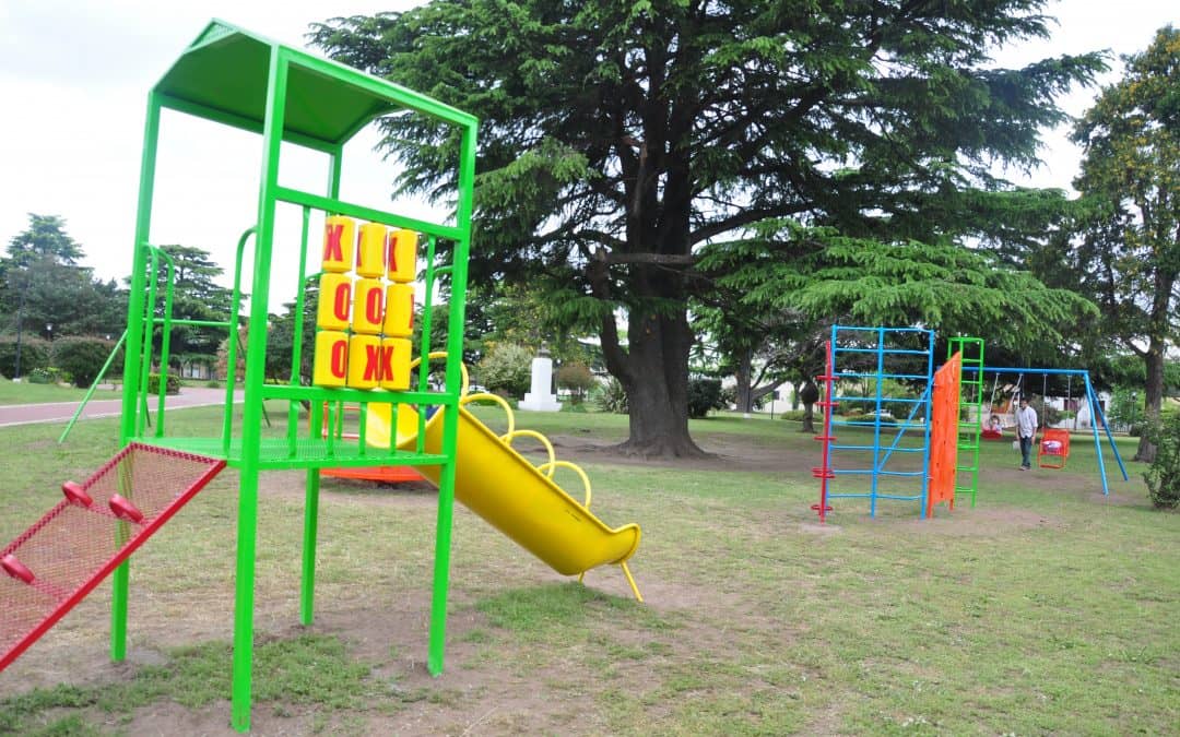 Quedó habilitado el sector de juegos integradores en Plaza Italia