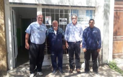 UN DIRIGENTE Y UN ENTRENADOR DE LUCHA VISITARON LA CIUDAD Y QUIEREN DIFUNDIR ESA DISCIPLINA DEPORTIVA
