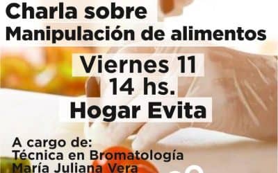 ZOONOSIS OFRECERÁ EN EL HOGAR EVITA, DE BERUTTI, UNA CHARLA SOBRE BUENAS PRÁCTICAS DE MANUFACTURAS A LA COMUNIDAD