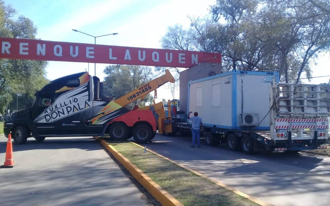 INSTALAN EN EL ACCESO GARCÍA SALINAS Y RUTA N°5 UN CONTAINER PARA PROTECCIÓN DE QUIENES HACEN LOS CONTROLES DE INGRESO A LA CIUDAD